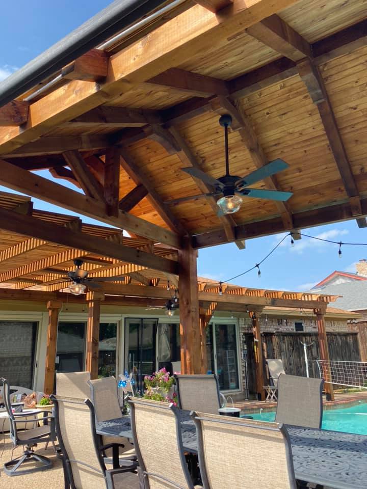 Two-story foyer chandelier installation