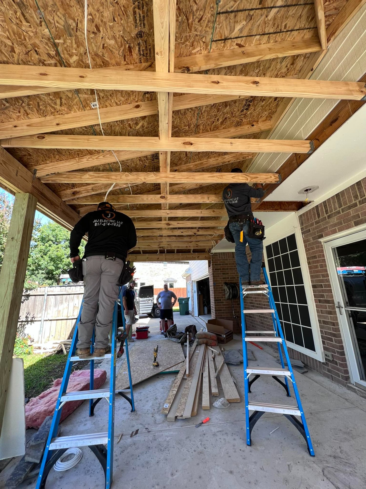 J&J Electric team at work